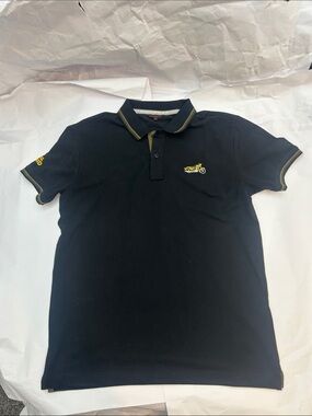 Royal Enfield Motorcycles - Black Polo Shirt with Yellow Trim